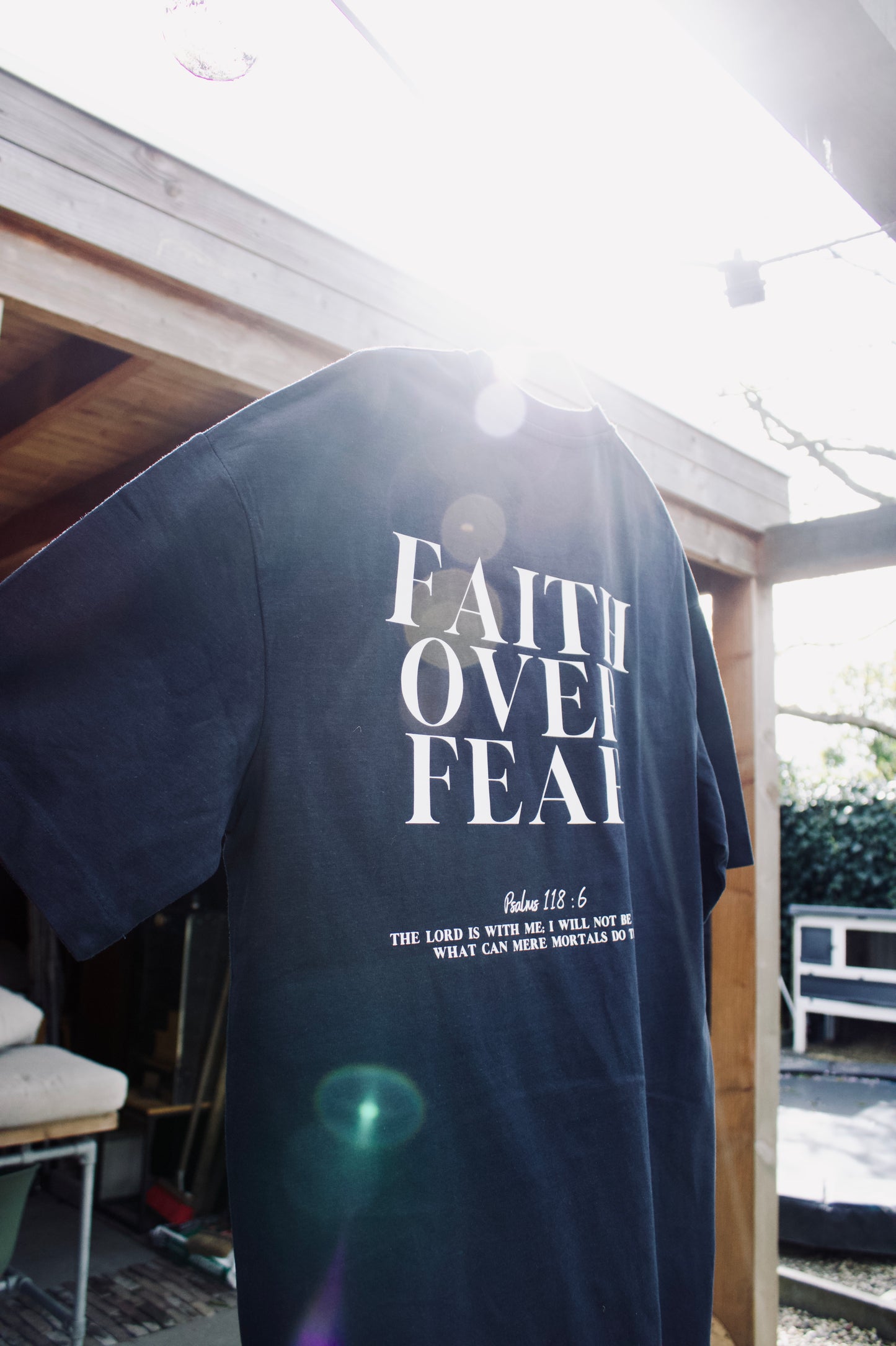 Faith over Fear oversized signature tee