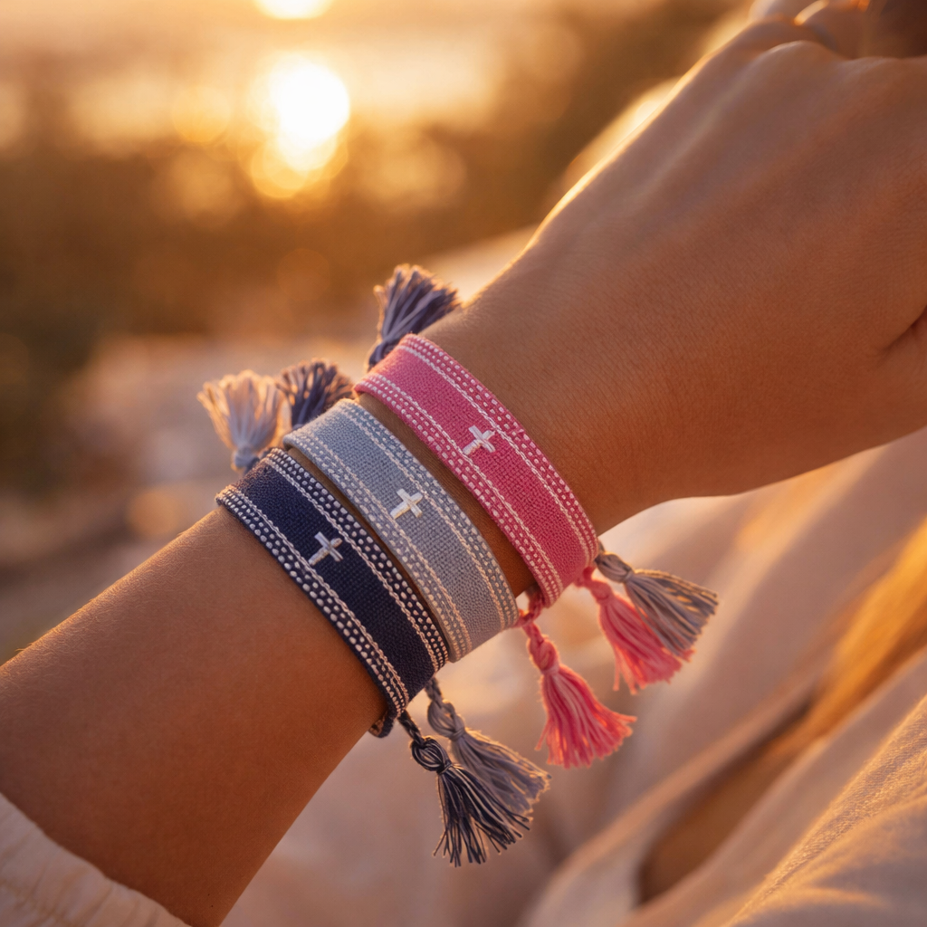 Bohemian Kruisarmbanden – Set van 4