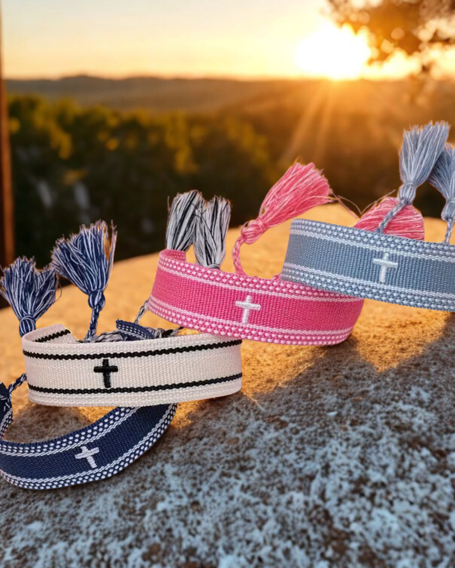 Bohemian Kruisarmbanden – Set van 4